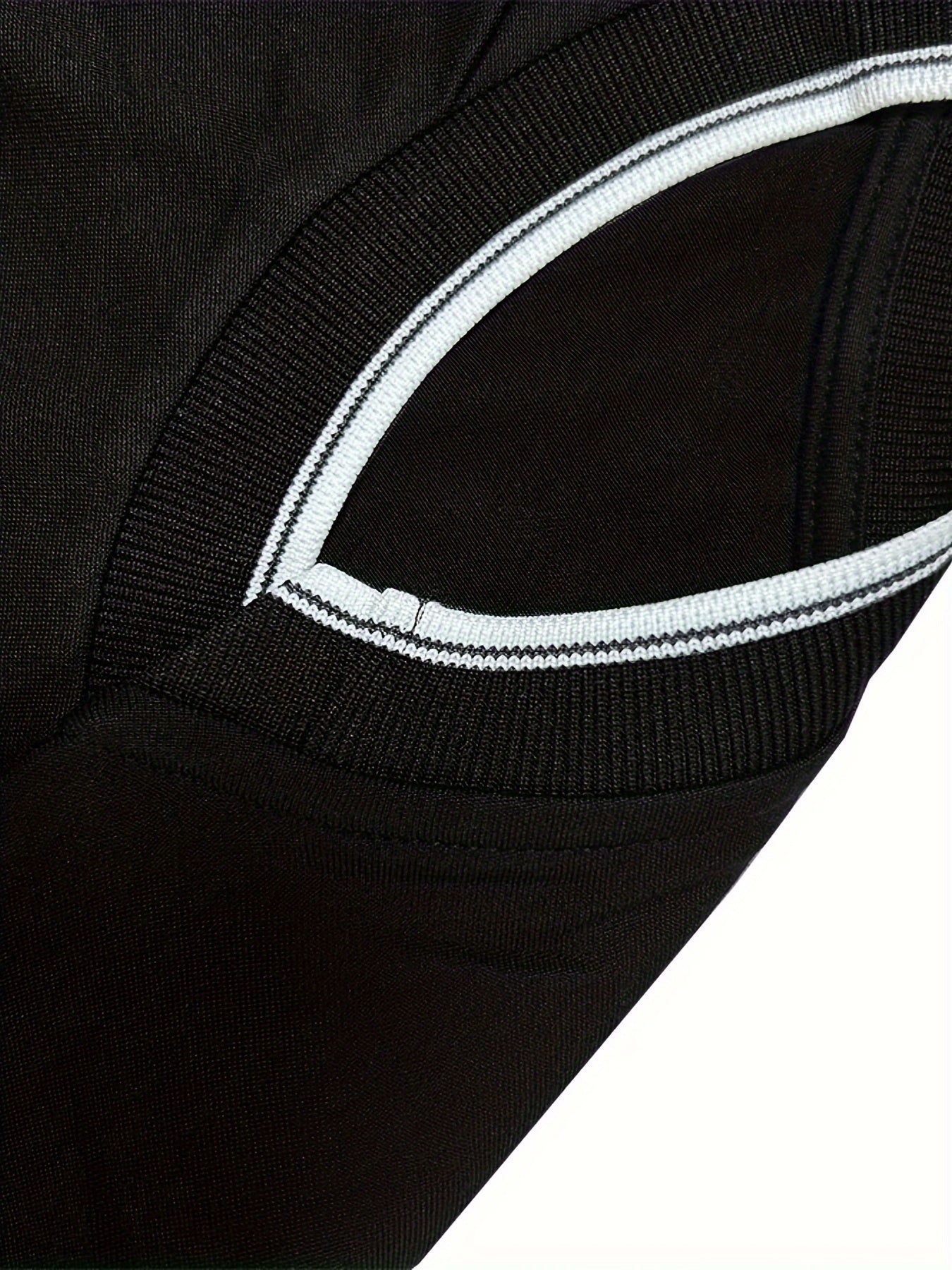 CHICAGO Print Men's Street Daily Long Sleeve High Stretch T-shirt, Spring Fall Outdoor, Men's Clothing