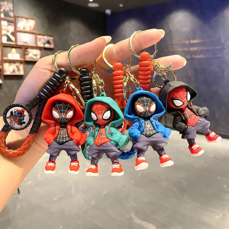 Marvel Spider-Man keychain cartoon comic book Avengers series keyring cool keychain Widget friend gifts