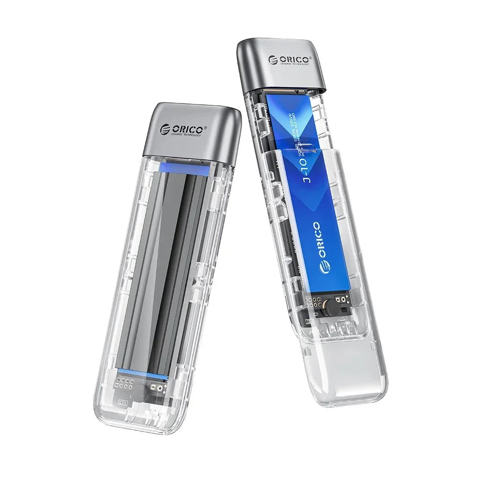 ORICO 20Gbps M.2 NVME SSD Case Enclosure with Cooling Fan USB 3.2 Gen 2 x 2 PCIE NVME Adapter Tool Free 4TB for PCIe M Key