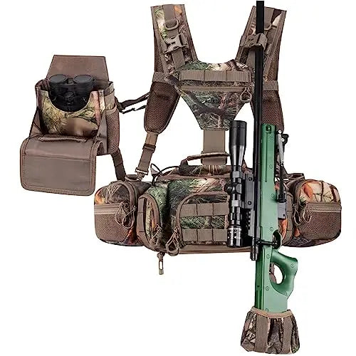 Hunting Backpack Hunting Fanny Pack with Harness Pouch Turkey Hunting fanny Harness houlder-Supported Waist pack for Bow Rifle