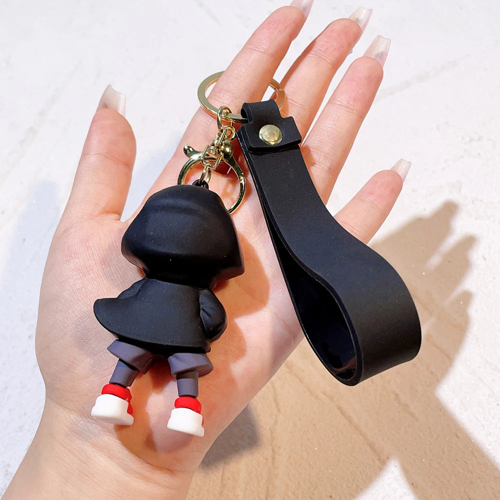 MINSON Marvel Spiderman Keychains Cute Pendant Keyrings Jewelry For Bag Collection Ornaments Accessories Birthday Toy Gifts