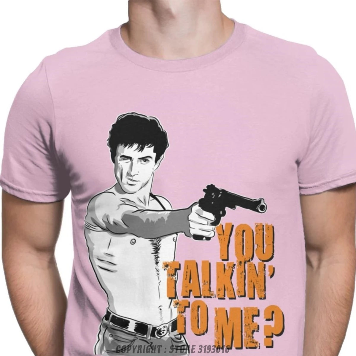 You Talkin' To Me Tshirts Men's Casual 3D T-Shirts Taxi Driver Robert De Niro Movie Christmas Tee Shirt Fast Ship Drop Ship