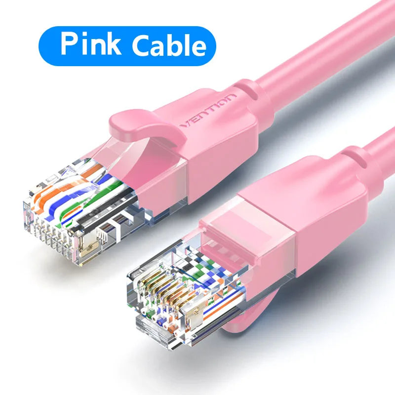 Vention Colour Ethernet Cable Cat 6 Network Cable 4 Twisted Pair Patch Cord RJ45 Internet UTP Cat6 Lan Cable for Laptop Router