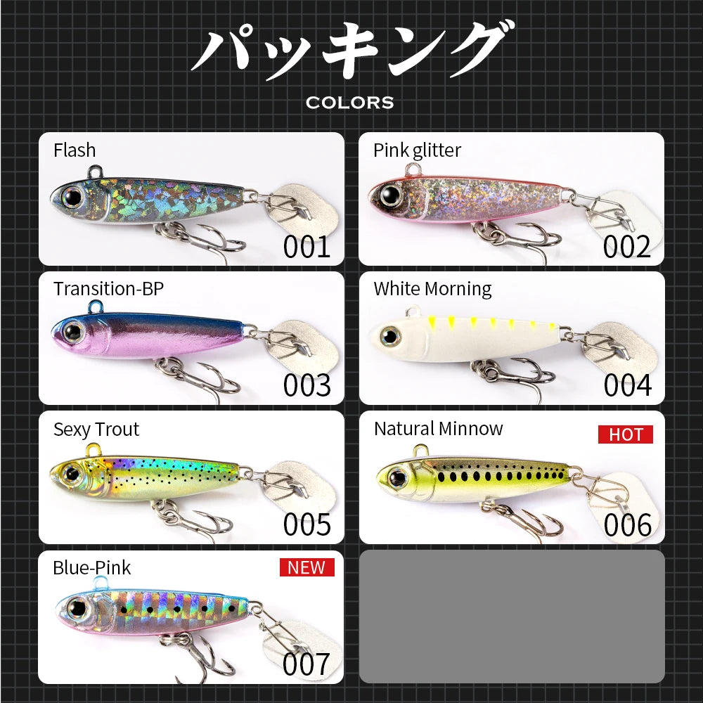 Hunthouse Violent tail 2.0 Jigging Lure Spoon Skining Bait Tackle Artificial 10g 18g 24g For Fishing Lure Pike Trout Tackle