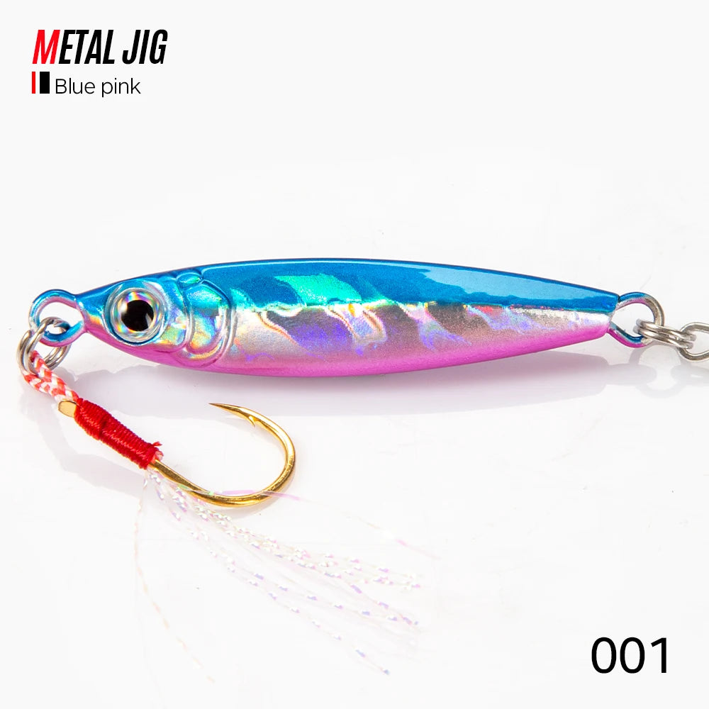 Hunthouse New Metal Cast Lure Fishing Jig Spoon 15/25/30/45g Shore Casting Jigging Fish Sea Bass Fishing Lure Tackle