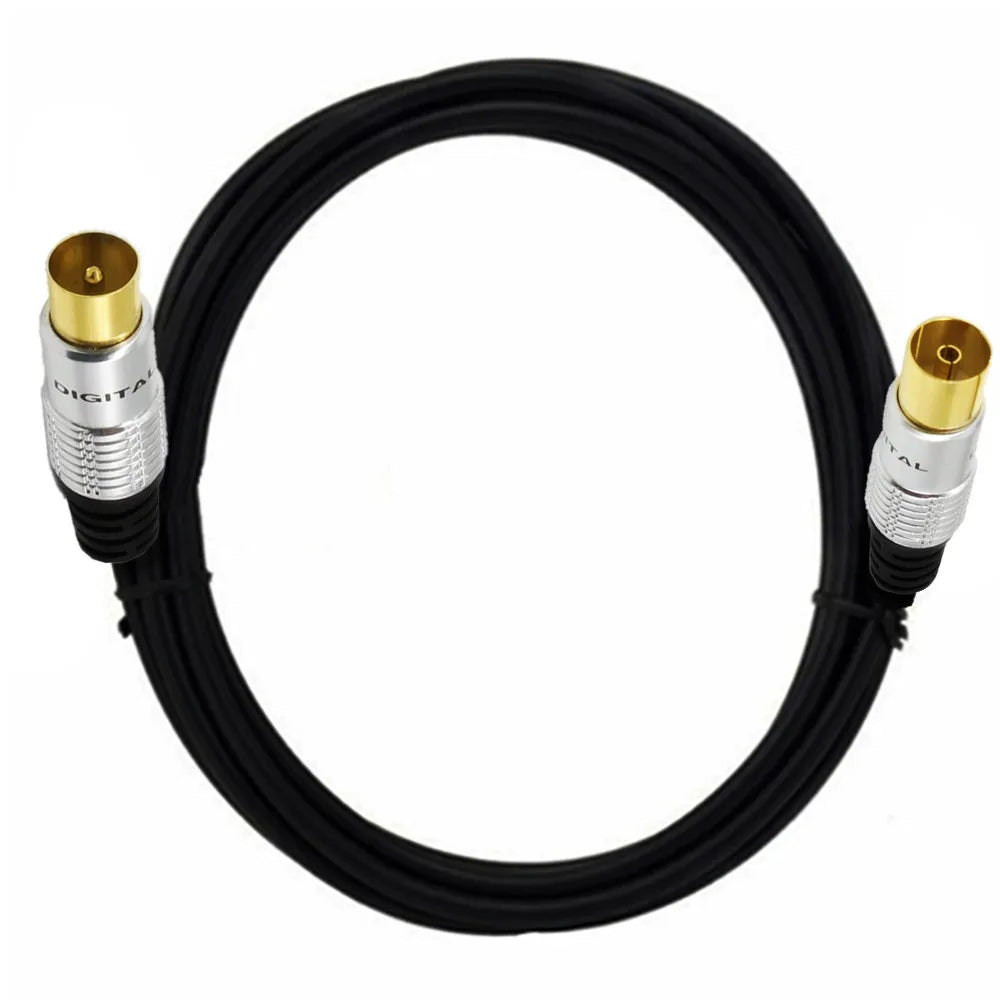 RG59U cable  9.5mm TV Adapter Cord Coaxial TV Cable,for Satellite TV, Cable Modem, Set-top Box Gold Plated 0.3m 1.5m 2m 3m 5m
