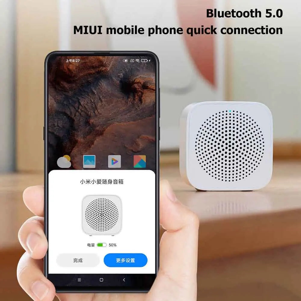 Orginal Xiaomi  Smart Bluetooth Kit Mini Wireless HD Quality Portable Speaker Column Mic Hands Free Call AI Bluetooth 5.0 Sound