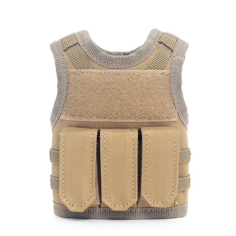 Tactical Beer Bottle Vest  Sports Mini Miniature Molle Vest Outdoor Upgraded Bottle Drink Set Adjustable Shoulder Straps