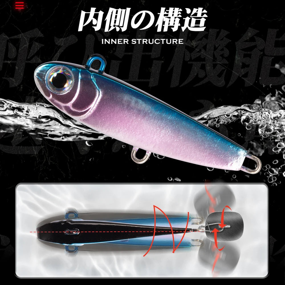 Hunthouse Violent tail 2.0 Jigging Lure Spoon Skining Bait Tackle Artificial 10g 18g 24g For Fishing Lure Pike Trout Tackle