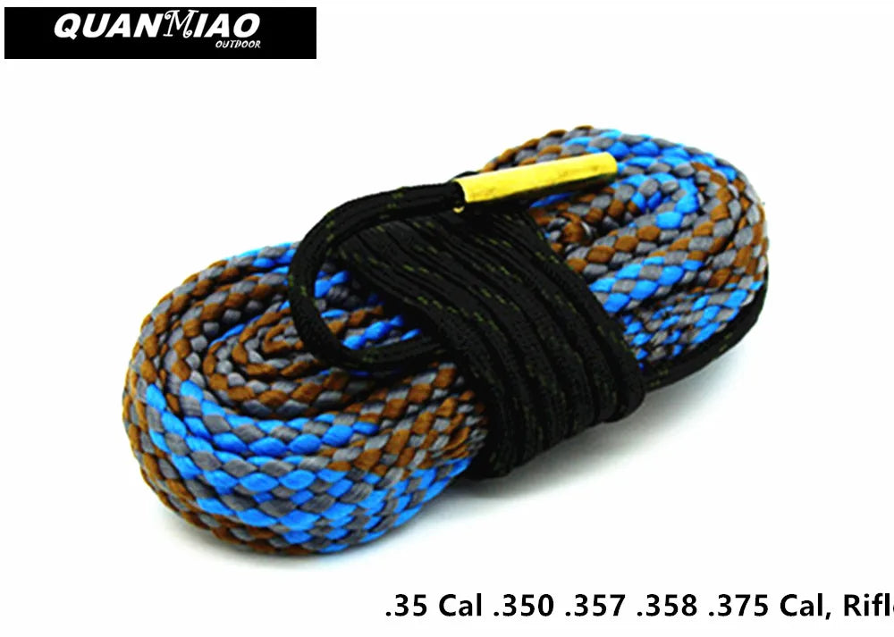 Hunting Gun Bore Cleaner .22 Cal.223 Cal.38 Cal& 5.56mm,7.62mm,12GA Rifle Cleaning Kit Tool Pistol Barrel Cal Rope Brush