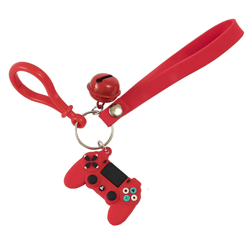 Cute PVC Game Machine Keychain Keyring Gamepad Joystick Key Chain PS4 Game Console Keychains Bag Car Hanging Key Ring