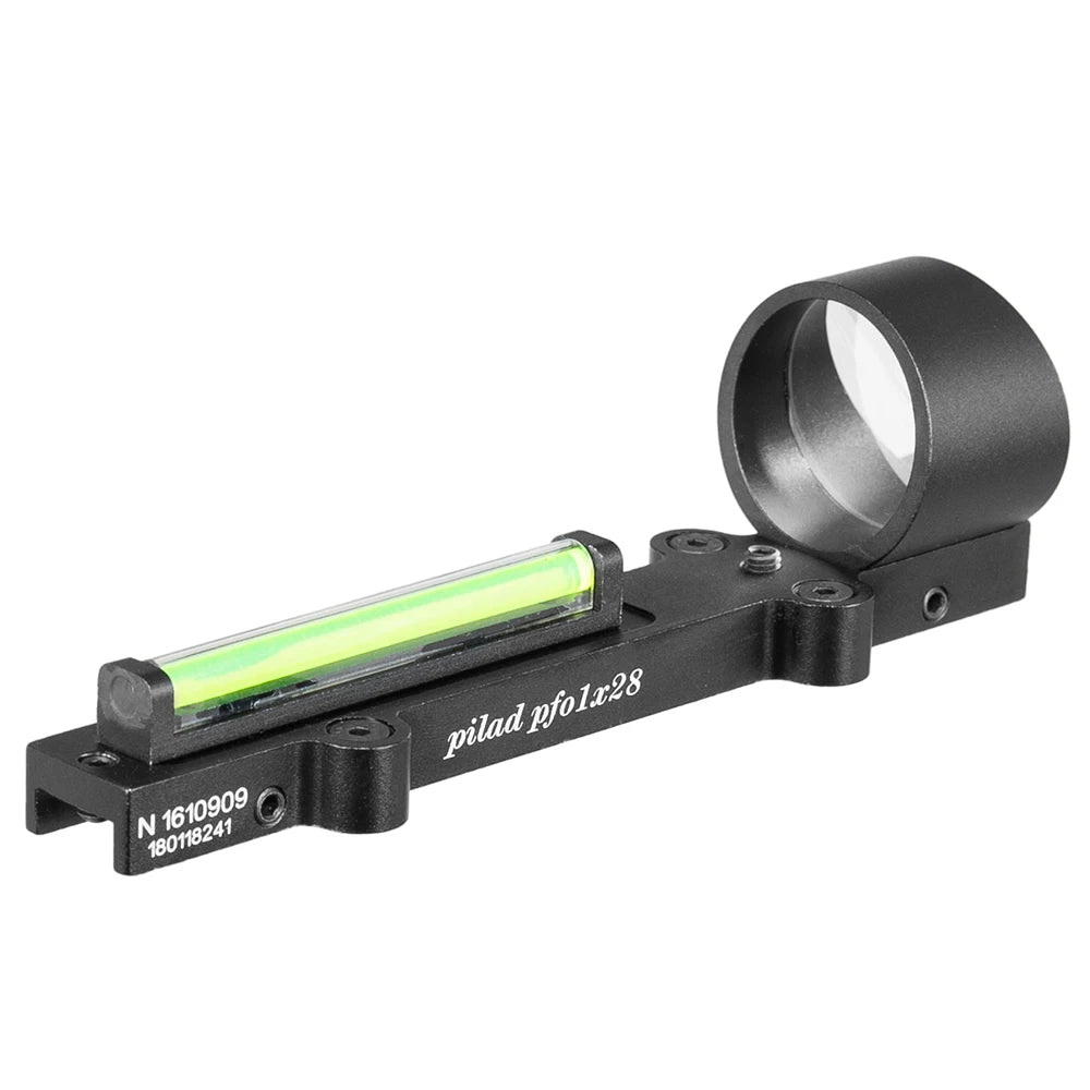 Tactical 1X28 Red Fiber Red Dot Sight Scope Holographic Sight Fit Shotgun Rib Rail Hunting Shooting Accessory Pilad Pf0