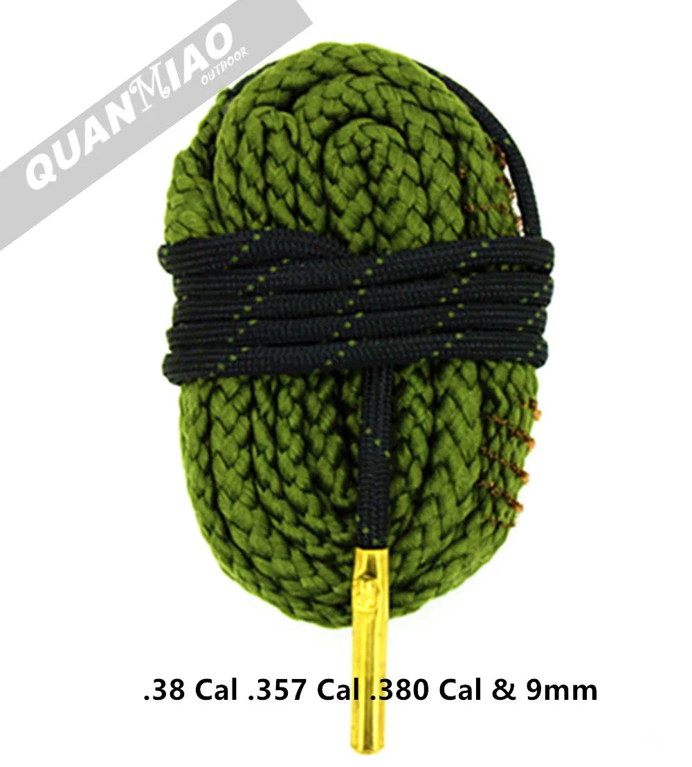 Hunting Gun Bore Cleaner .22 Cal.223 Cal.38 Cal& 5.56mm,7.62mm,12GA Rifle Cleaning Kit Tool Pistol Barrel Cal Rope Brush
