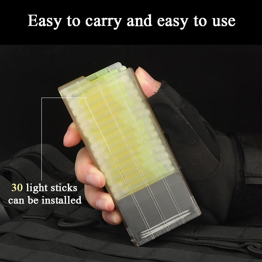 Tactical Lighting Signal Sticks Marking Light Dispenser Belt Mounted Pouch Hanger Fluorescent Label Glow Target Paintball