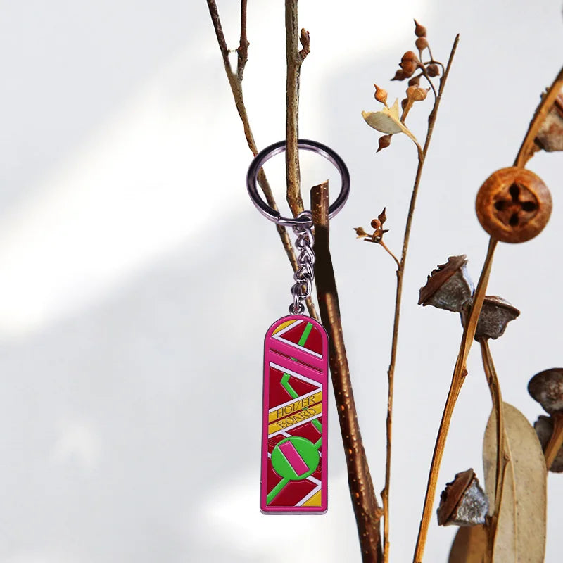 Back to The Future - Marty McFly Hoverboard Keychain Sci-fi Movie Fans Cool Fun Accessory