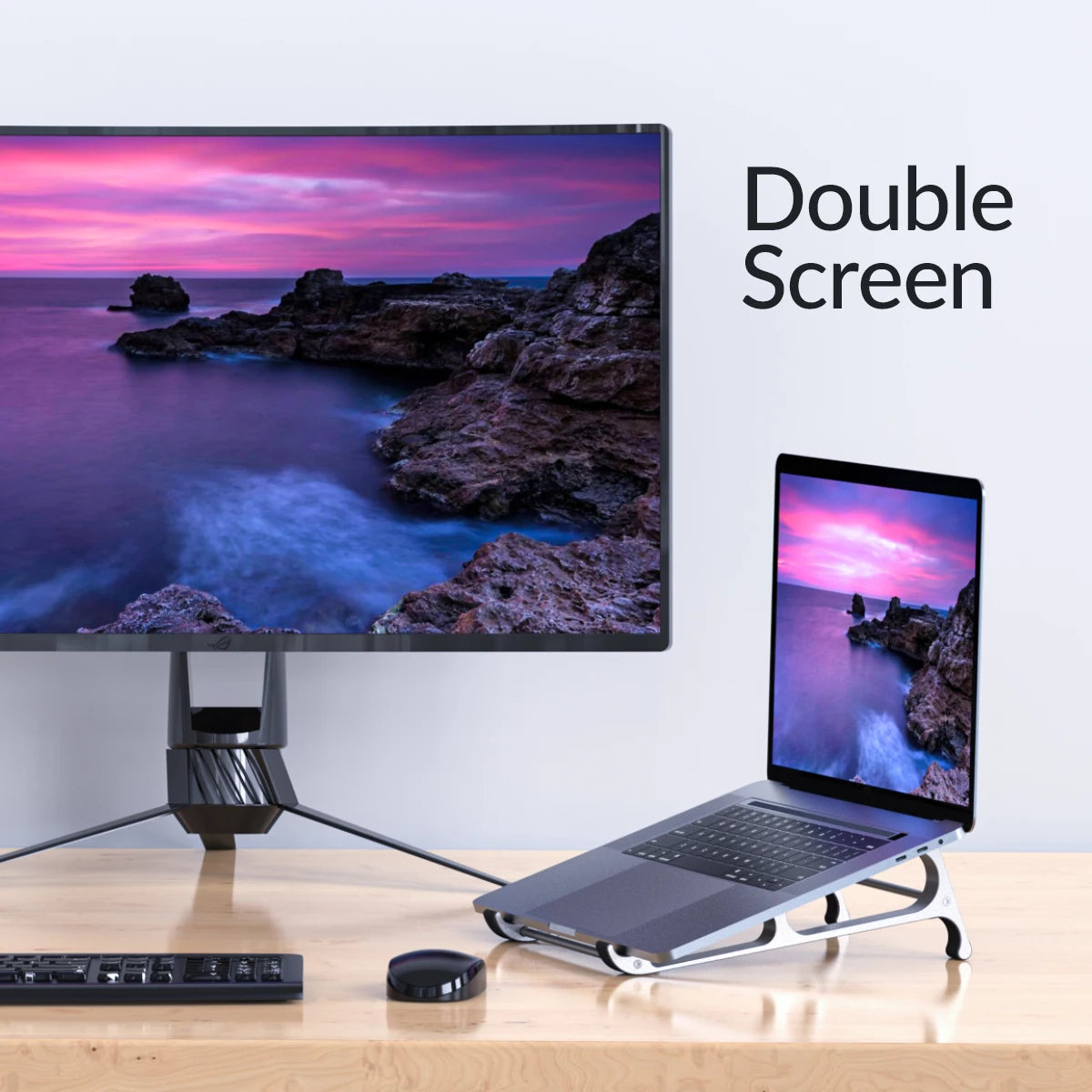 ORICO Laptop Stand Monitor Stand Portable Detachable Computer Stand Desktop Tablet Holder for 13-17.4 Inch Laptop Accessories