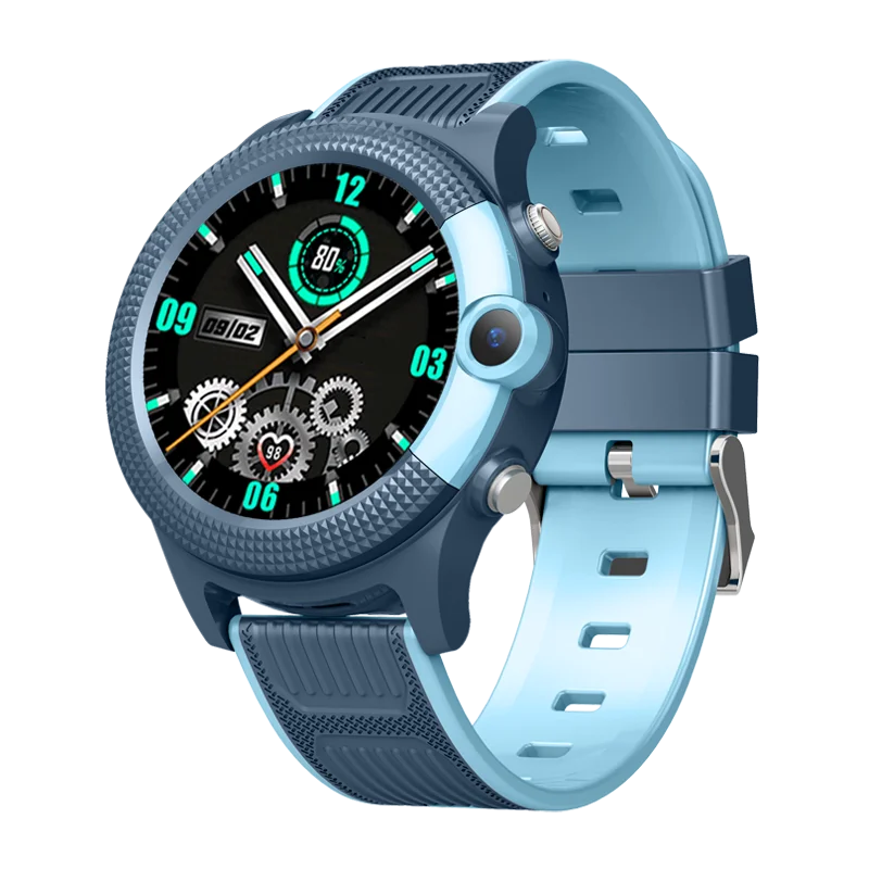 2022 Factory Price Circle Smart Watch GPS+LBS+WiFi Location 1.28 Inch Touch Screen Video Calling Smart Watch for Boys and Girls