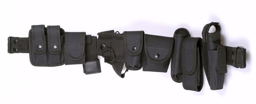 Tactical 10-in-1 Utility Tactical Belt with 9 Commonly Pouches 800D Nylon Fabric Heavy Duty Belt Security Military Hunting Gear