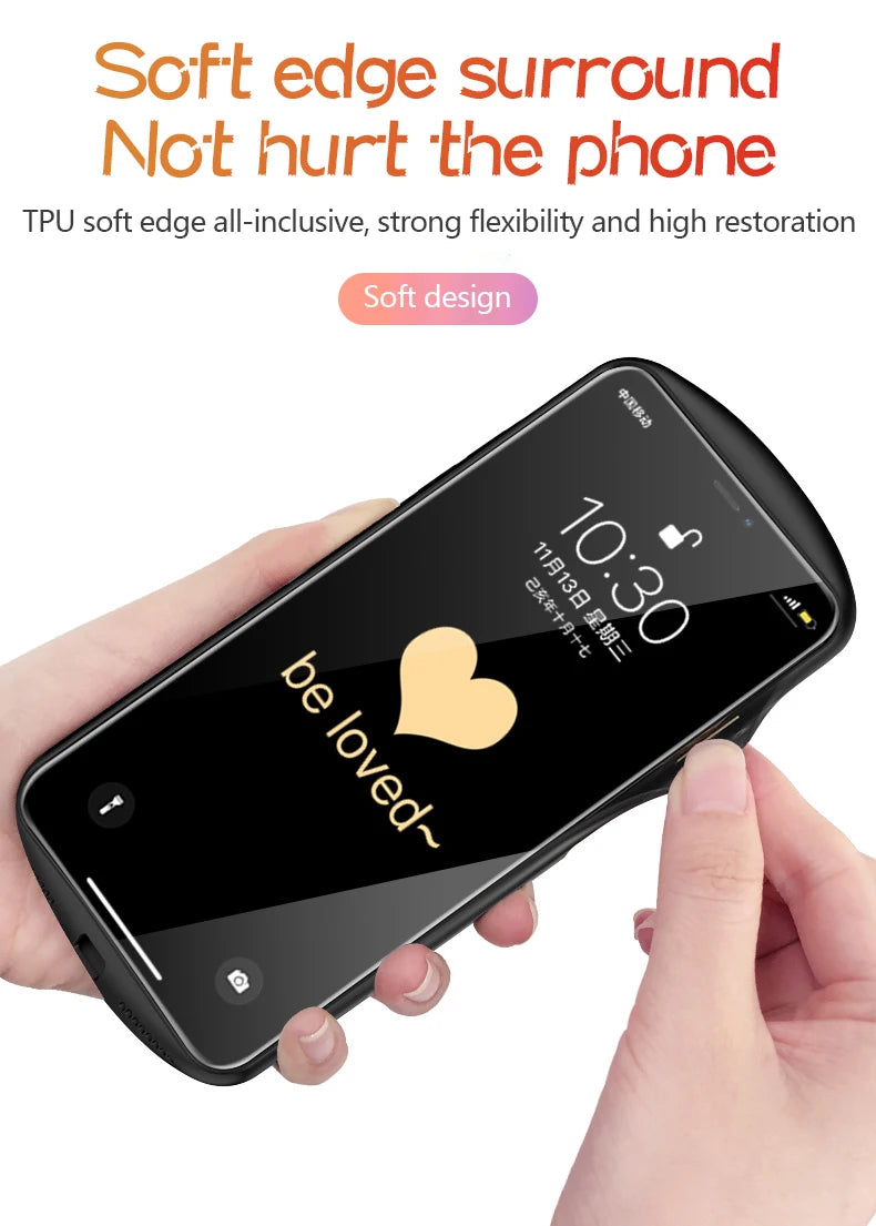 Luxury Cute Oval Heart-shaped Tempered Glass Phone Case For iPhone 16 E 15 14 13 12 11 Pro Max XS XR Plus Mirror Silicone Cover