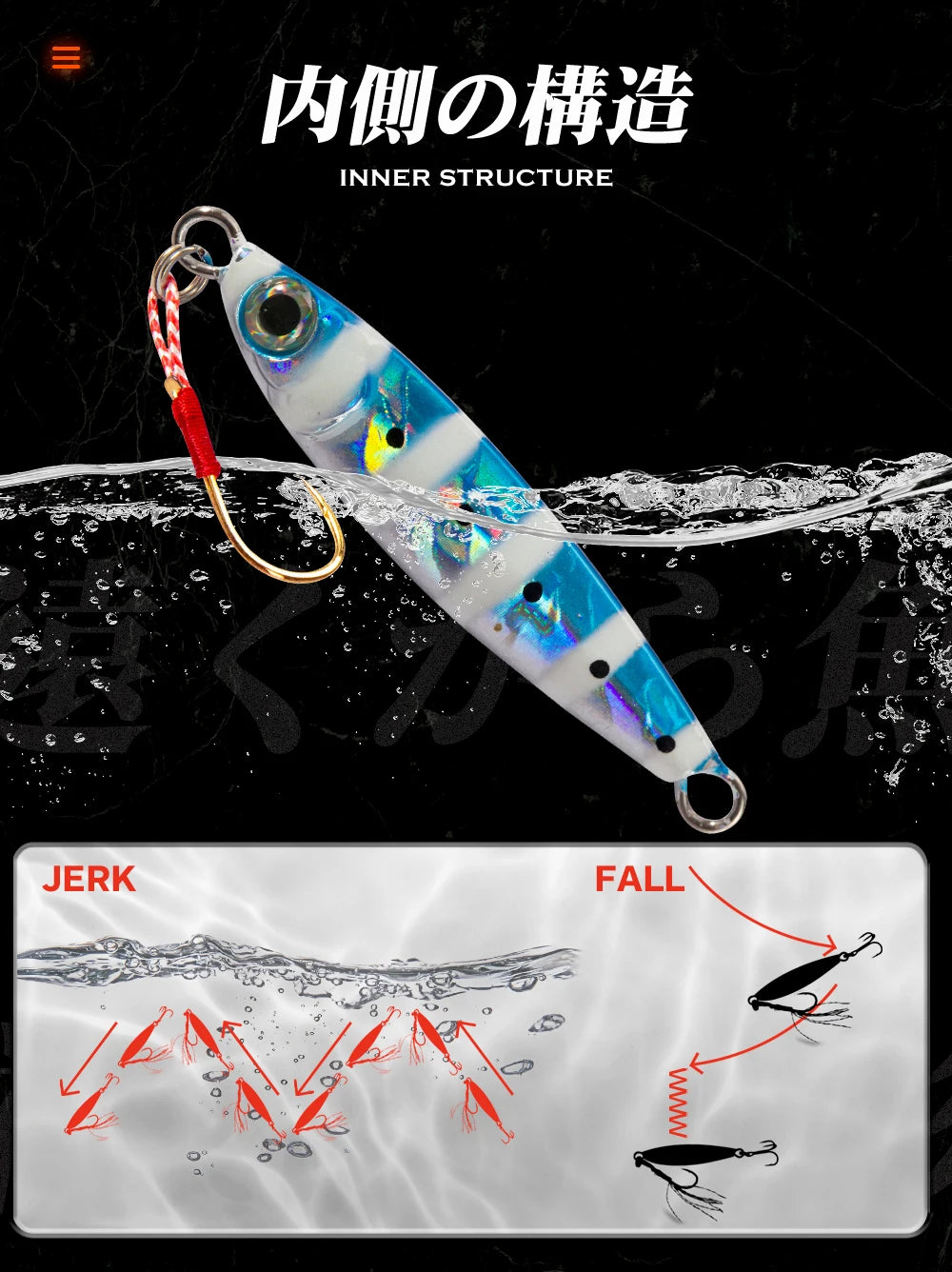 Hunthouse New Metal Cast Lure Fishing Jig Spoon 15/25/30/45g Shore Casting Jigging Fish Sea Bass Fishing Lure Tackle