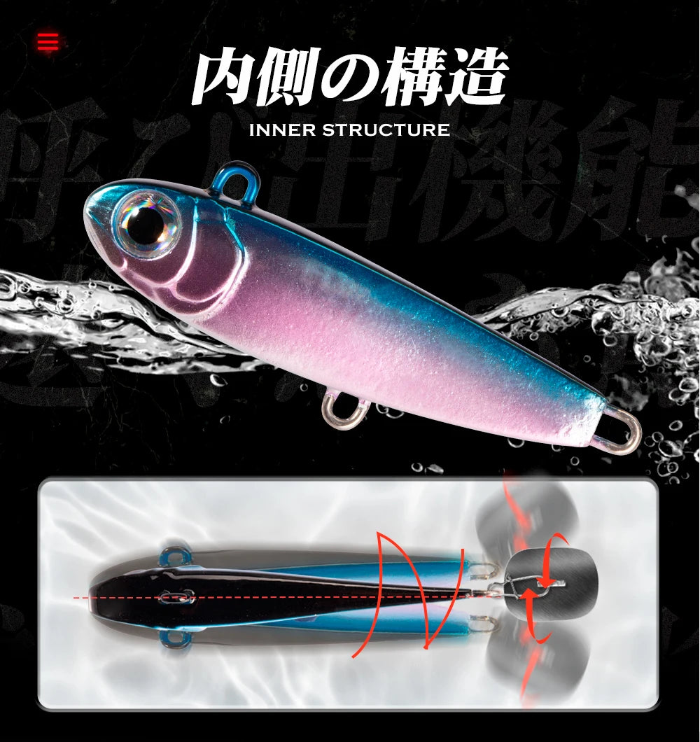 Hunthouse Violent tail 2.0 Jigging Lure Spoon Skining Bait Tackle Artificial 10g 18g 24g For Fishing Lure Pike Trout Tackle
