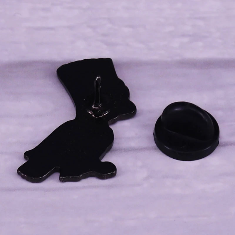 Bart Raven Enamel Pin Once upon a midnight dreary, while I pondered, weak and weary, Over many a quaint