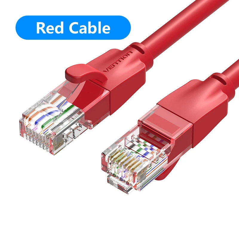 Vention Colour Ethernet Cable Cat 6 Network Cable 4 Twisted Pair Patch Cord RJ45 Internet UTP Cat6 Lan Cable for Laptop Router