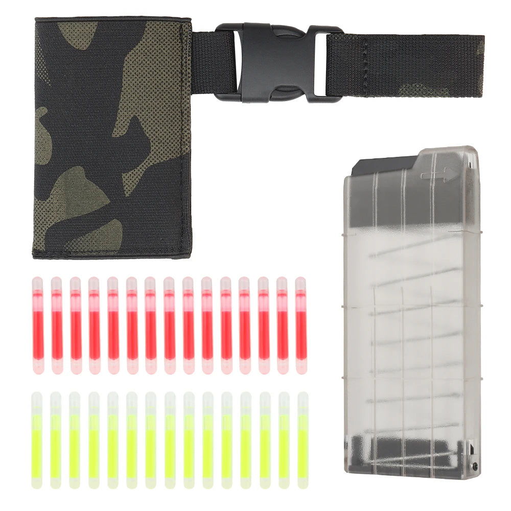 Tactical Lighting Signal Sticks Marking Light Dispenser Belt Mounted Pouch Hanger Fluorescent Label Glow Target Paintball