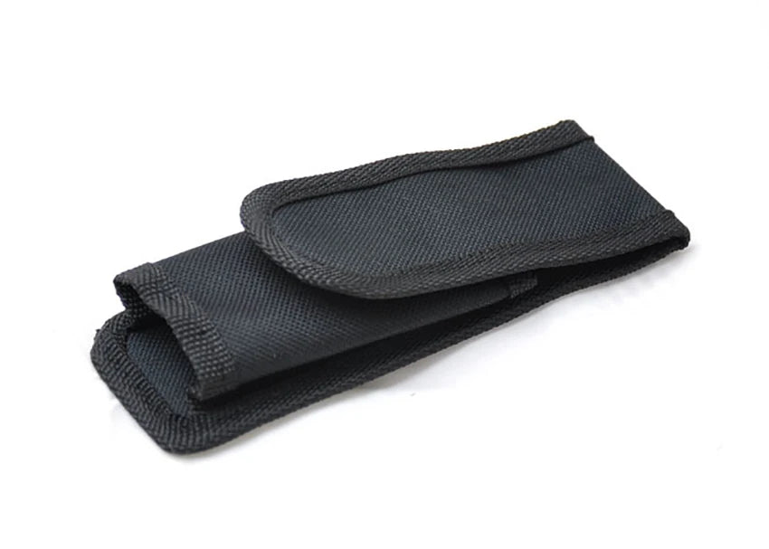 Flashlight Holder for Tactical Torch, Durable Belt Flashlight Holder Nylon Case Belt Clip Tactical Torch Carry Case, Black