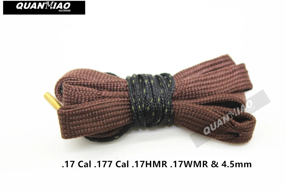 Hunting Gun Bore Cleaner .22 Cal.223 Cal.38 Cal& 5.56mm,7.62mm,12GA Rifle Cleaning Kit Tool Pistol Barrel Cal Rope Brush