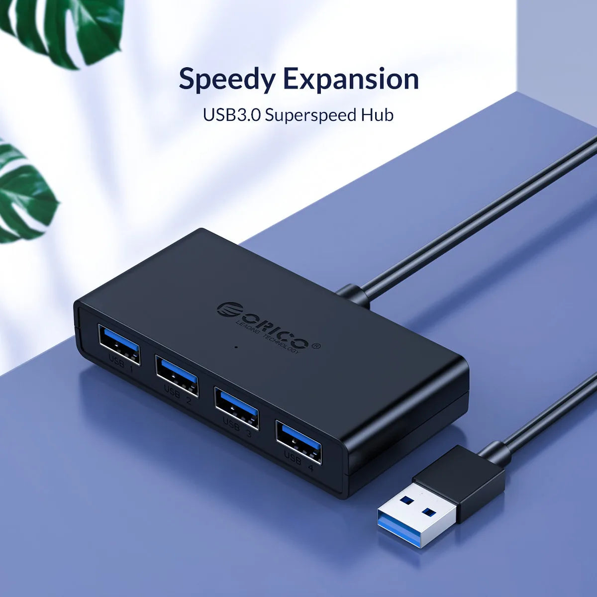 ORICO 4 Port USB 3.0 Splitter USB HUB With Micro USB Power Port Multiple High Speed OTG Adapter for Computer Laptop Accessories