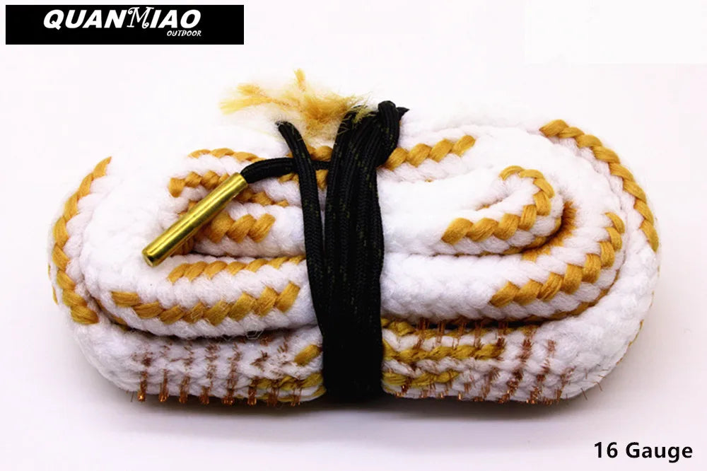 Hunting Gun Bore Cleaner .22 Cal.223 Cal.38 Cal& 5.56mm,7.62mm,12GA Rifle Cleaning Kit Tool Pistol Barrel Cal Rope Brush