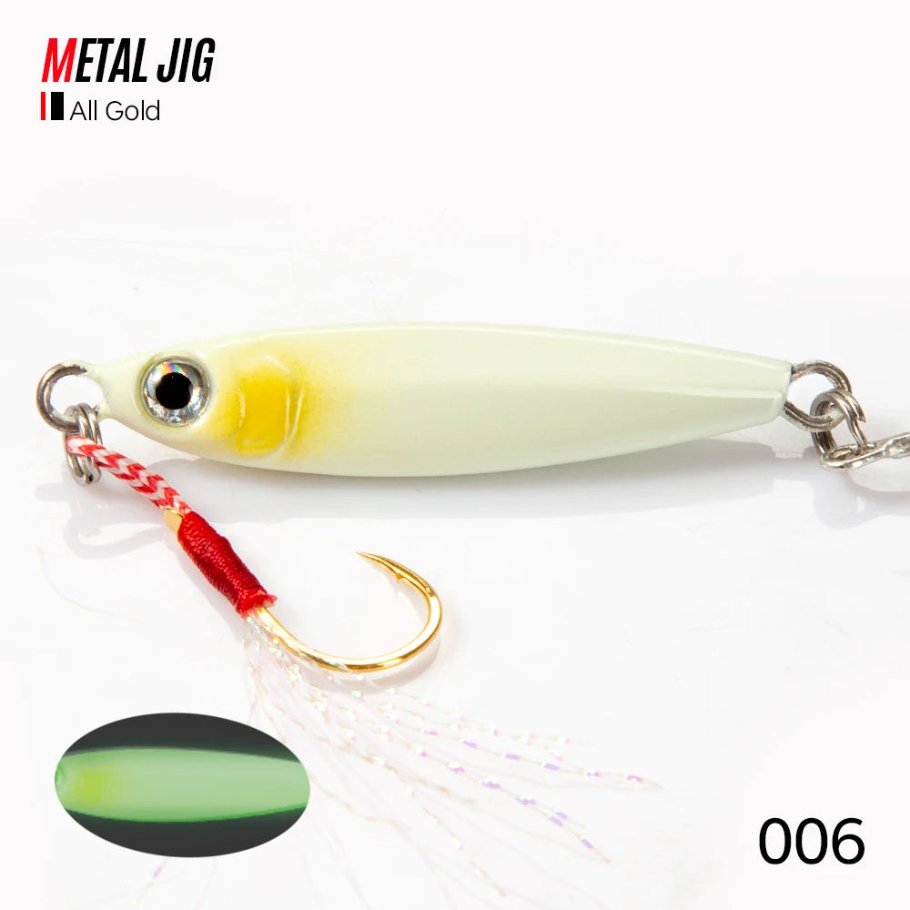 Hunthouse New Metal Cast Lure Fishing Jig Spoon 15/25/30/45g Shore Casting Jigging Fish Sea Bass Fishing Lure Tackle