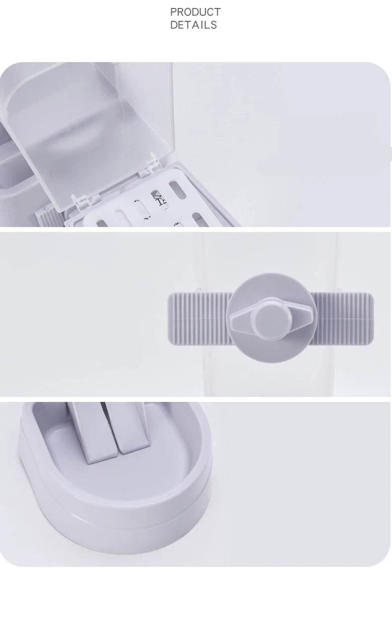 Automatic Pet Feeder Cage Hanging Bowl Water Bottle Food Container Dispenser For Puppy Cats Rabbit Birds Pet Feeding Product