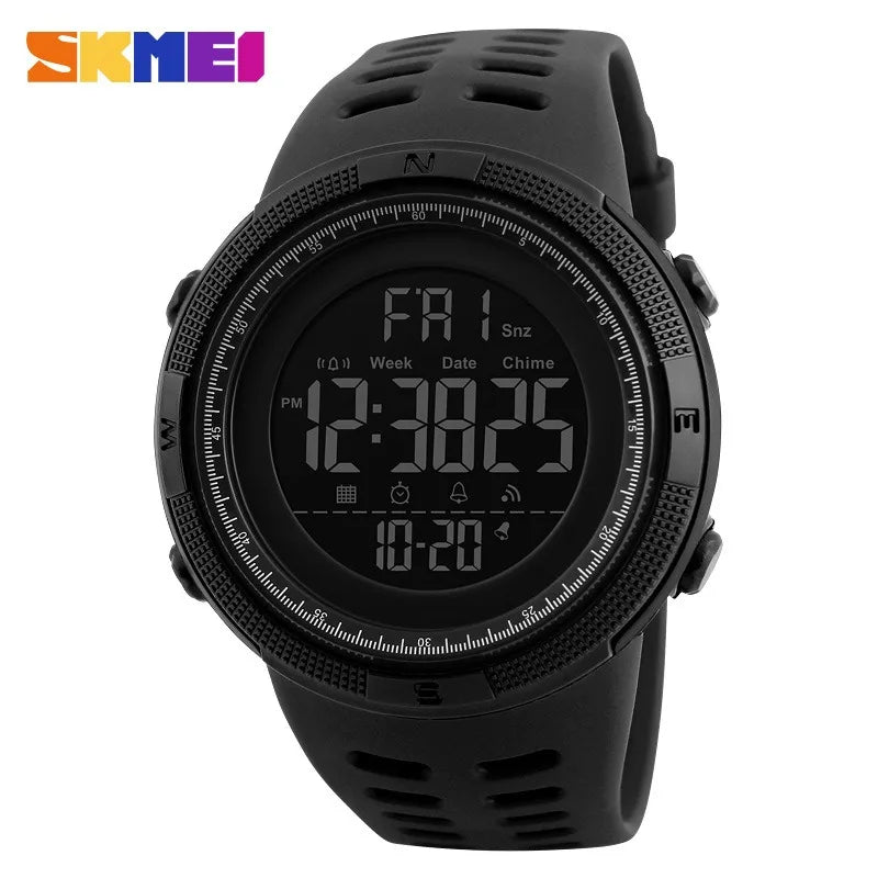 Fashion Mens Watches Pu Strap 48mm Digital Display Dial Quartz Watch Casual Business Wristwatches Designer Wristwatch