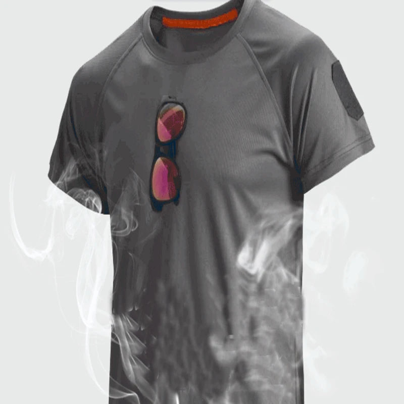 Tactical Military T-shirt Outdoor Breathable Army Combat Men Pullover Quick Dry Trekking Camping Hiking Fishing Polos Tee Tops