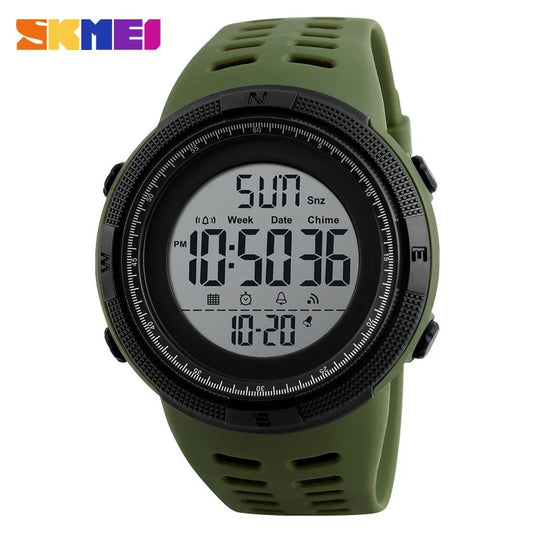 Fashion Mens Watches Pu Strap 48mm Digital Display Dial Quartz Watch Casual Business Wristwatches Designer Wristwatch