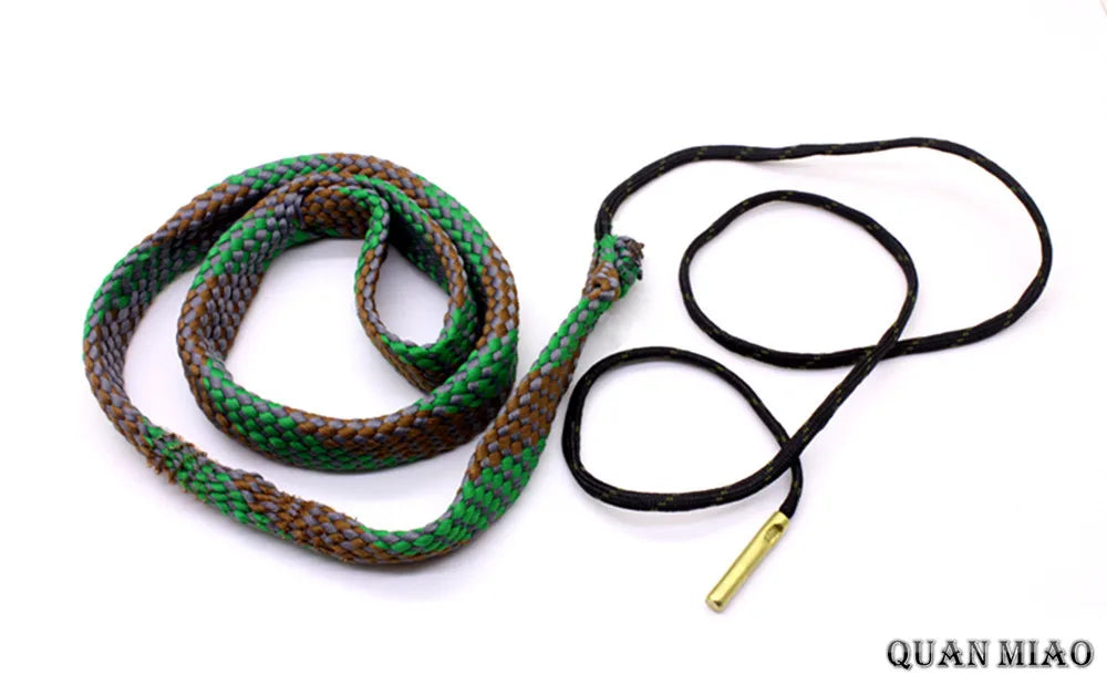 Hunting Gun Bore Cleaner .22 Cal.223 Cal.38 Cal& 5.56mm,7.62mm,12GA Rifle Cleaning Kit Tool Pistol Barrel Cal Rope Brush