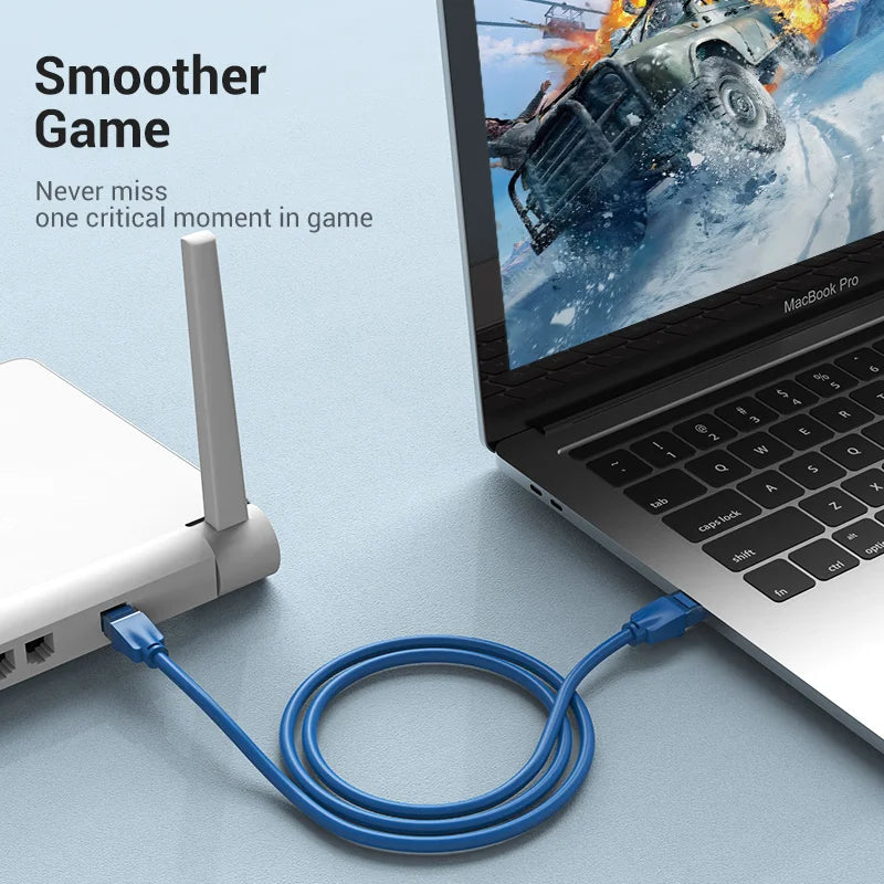 Vention Colour Ethernet Cable Cat 6 Network Cable 4 Twisted Pair Patch Cord RJ45 Internet UTP Cat6 Lan Cable for Laptop Router