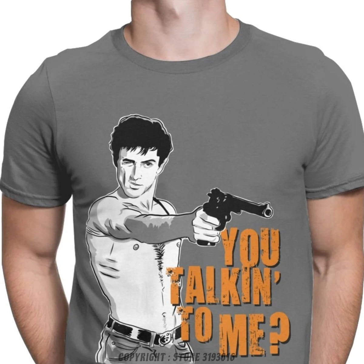 You Talkin' To Me Tshirts Men's Casual 3D T-Shirts Taxi Driver Robert De Niro Movie Christmas Tee Shirt Fast Ship Drop Ship