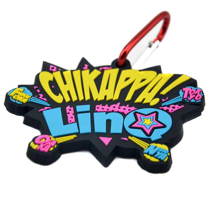 3D Soft PVC Keychain with Carabiner for Promotional Gift