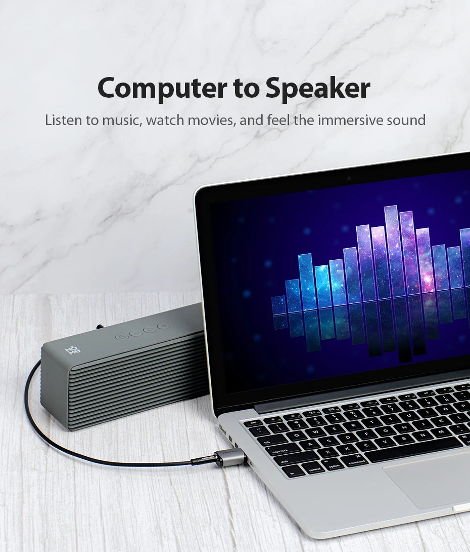 Vention USB External Sound Card  2-in-1 3.5mm USB Adapter Audio Interface for  EarPods Earphone Cable Computer USB Sound Card