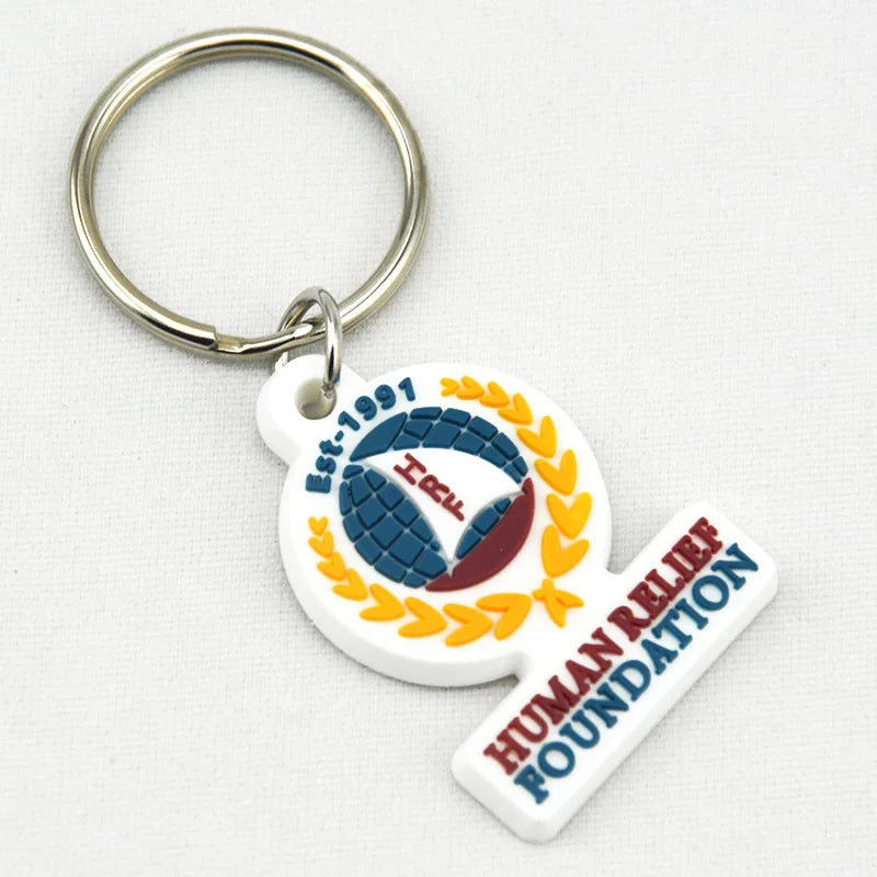 3D Soft PVC Keychain with Carabiner for Promotional Gift