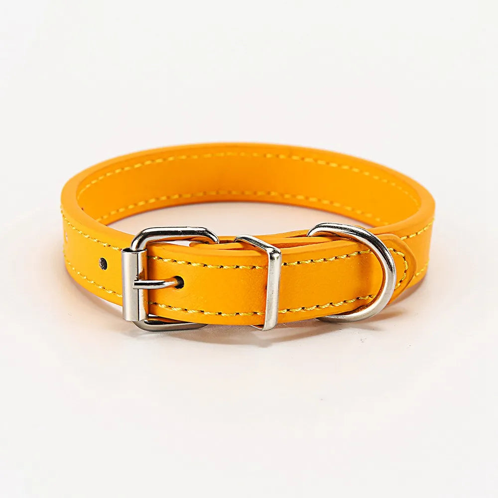 Cat Collar Safety Puppy Collar Chihuahua Solid Dog Collar For Cats Kitten Pet Cat Collars Adjustable Pet Leash Cat Lead Supplies