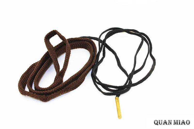 Hunting Gun Bore Cleaner .22 Cal.223 Cal.38 Cal& 5.56mm,7.62mm,12GA Rifle Cleaning Kit Tool Pistol Barrel Cal Rope Brush