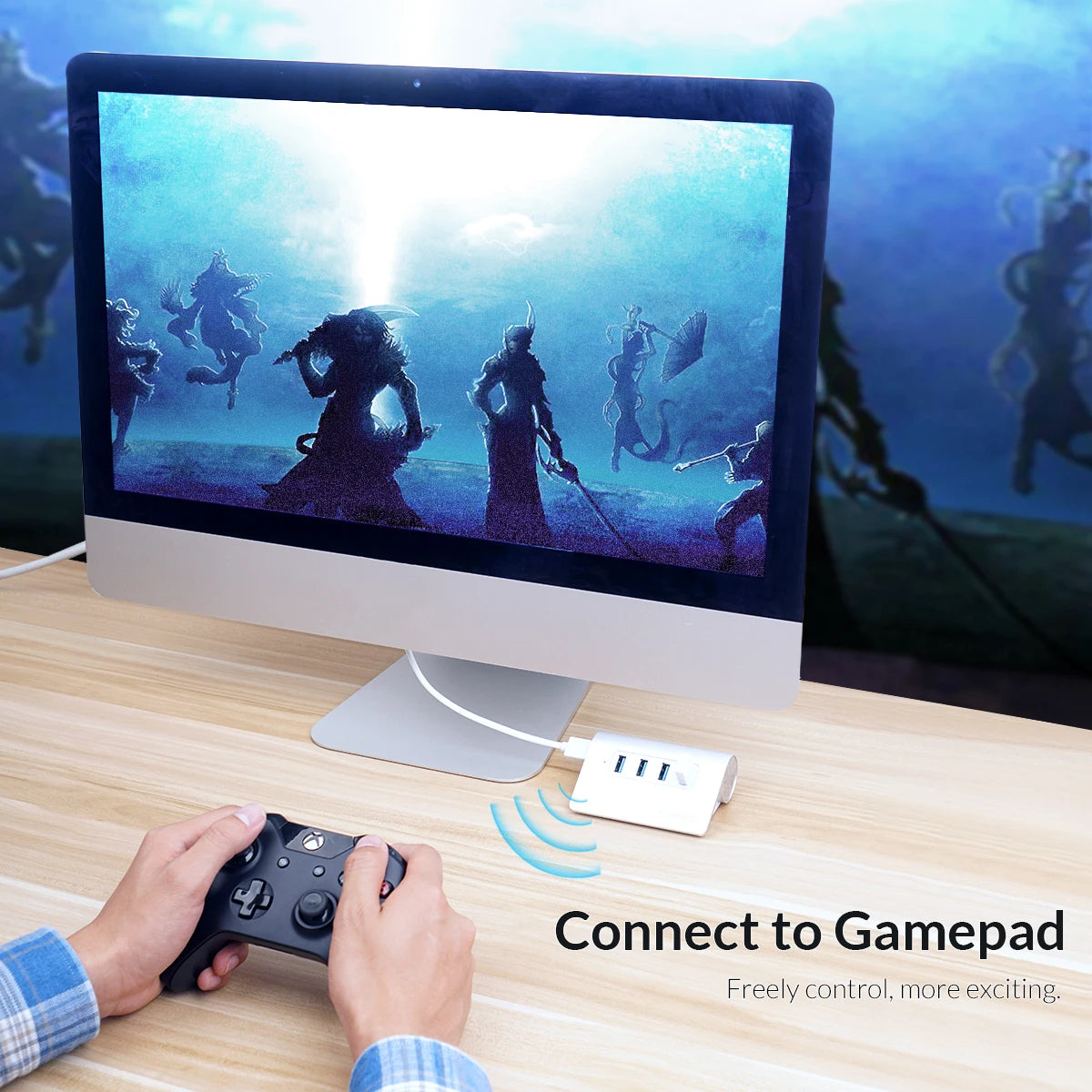 ORICO Wireless USB Bluetooth-Compatible Dongle Adapter 5.0 Mini Audio Receiver Transmitter for Earphone Speaker Mouse Laptop