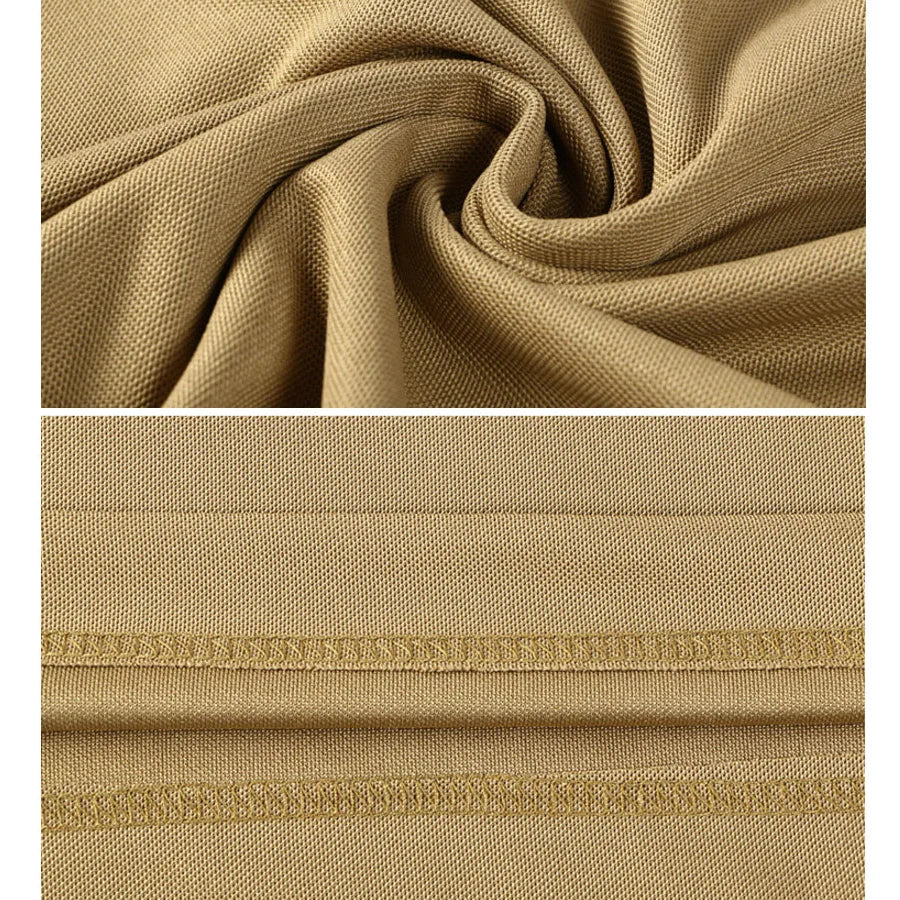 Tactical T-shirt Combat T Shirt Quick Dry Tees Men's Outdoor Hunting Camping Hiking O-Neck Lapel Short Sleeve