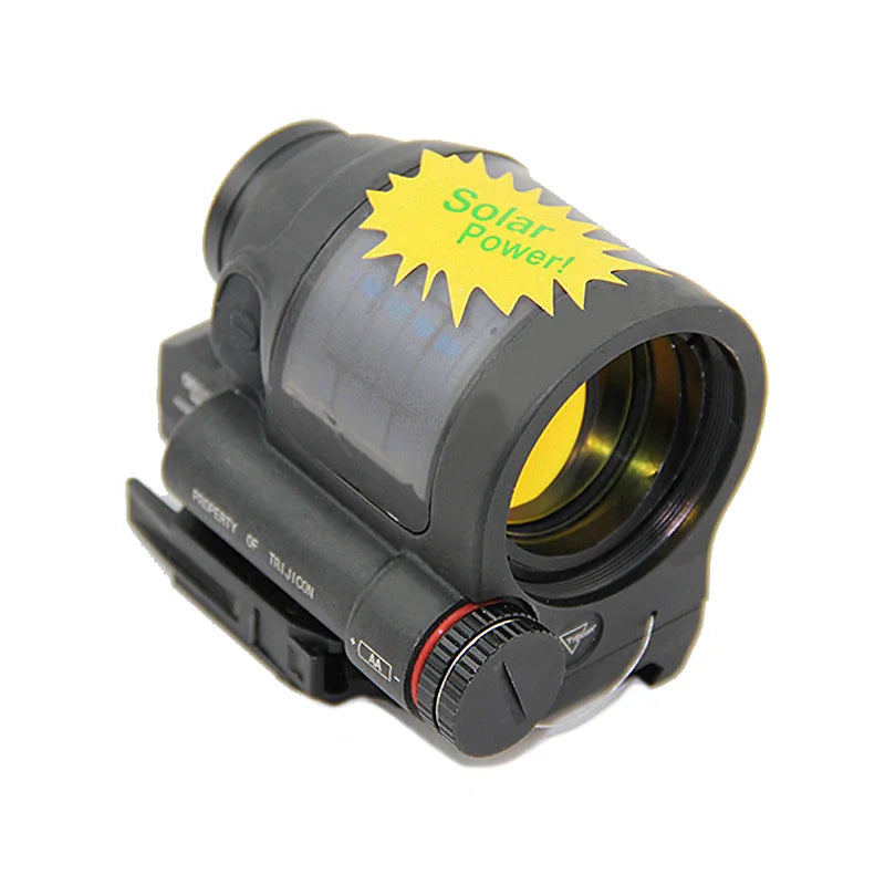 Tactical Solar Power System, SRS, 1X38, Red Dot Scope, Hunting Reflex Sight with QD Mount, Optics Rifle Scope