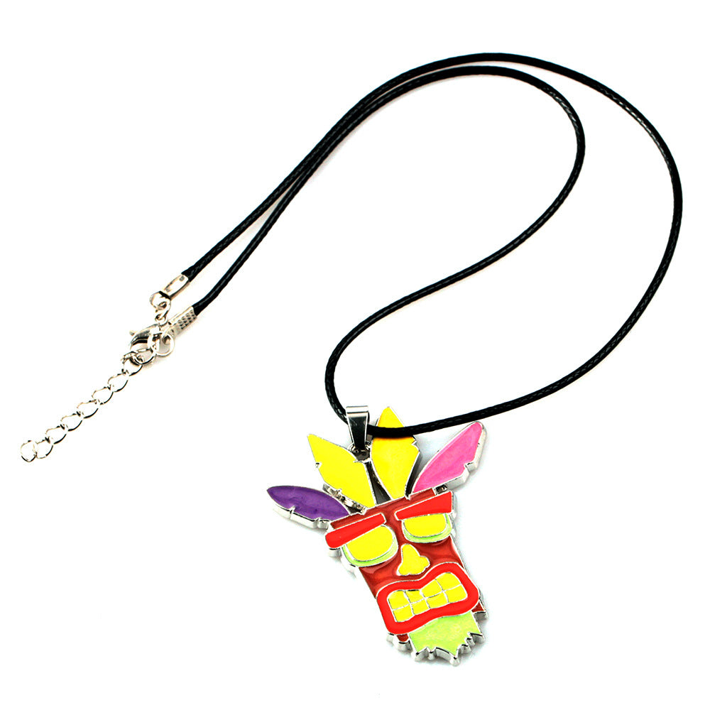 Crash Bandicoot Enamel Keychain for Men Women Cartoon Animal Metal Key Ring Holder Fans Car Bag Decor Jewelry Accessories Gift