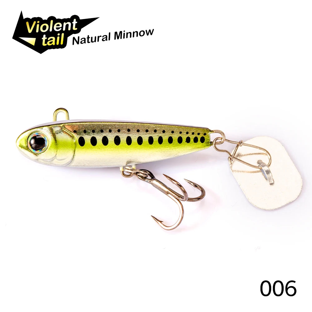 Hunthouse Violent tail 2.0 Jigging Lure Spoon Skining Bait Tackle Artificial 10g 18g 24g For Fishing Lure Pike Trout Tackle